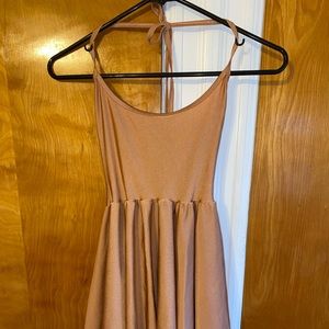American Apparel figure skater halter dress